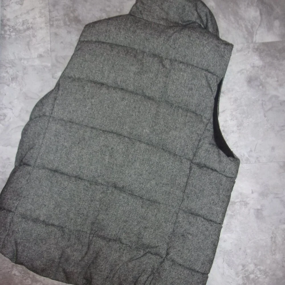 thick puffer size large womens coat vest outdoor wear gray - Picture 4 of 5